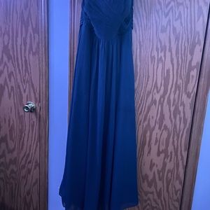 Worn Twice, Good Condition, Size 14, Dark Blue, Strapless